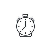 Timer icon. .Editable stroke.linear style sign for use web design,logo.Symbol illustration. vector