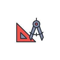 geometry icon. .Editable stroke.linear style sign for use web design,logo.Symbol illustration. vector
