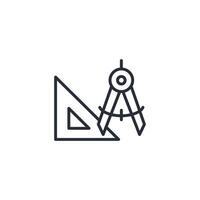 geometry icon. .Editable stroke.linear style sign for use web design,logo.Symbol illustration. vector