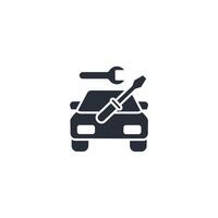 car repair icon. .Editable stroke.linear style sign for use web design,logo.Symbol illustration. vector