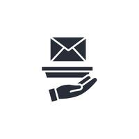 Postal service icon. .Editable stroke.linear style sign for use web design,logo.Symbol illustration. vector