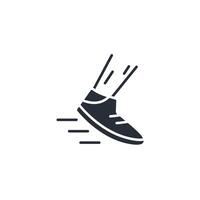 Running shoes icon. .Editable stroke.linear style sign for use web design,logo.Symbol illustration. vector