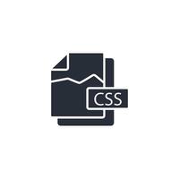 Css file icon. .Editable stroke.linear style sign for use web design,logo.Symbol illustration. vector