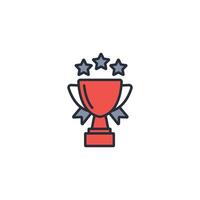 trophy icon. .Editable stroke.linear style sign for use web design,logo.Symbol illustration. vector