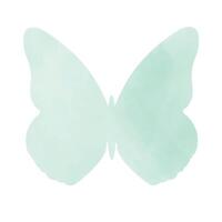 Beautiful watercolor butterfly silhouette. illustration isolated on white background, template for poster, icon, card, logo, label. vector