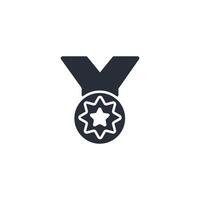 Medal icon. .Editable stroke.linear style sign for use web design,logo.Symbol illustration. vector