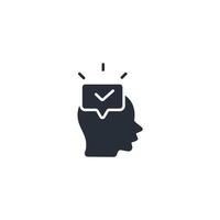 positive mindset icon. .Editable stroke.linear style sign for use web design,logo.Symbol illustration. vector