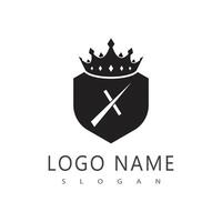 Crown Logo Template icon illustration design vector