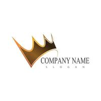 Crown Logo Template icon illustration design vector