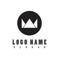 Crown Logo Template icon illustration design vector