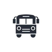 school bus icon. .Editable stroke.linear style sign for use web design,logo.Symbol illustration. vector