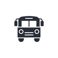 school bus icon. .Editable stroke.linear style sign for use web design,logo.Symbol illustration. vector