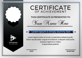 Appreciation amp achievement certificate template design psd