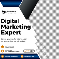 Creative digital marketing agency business promotion social media banner. psd