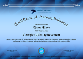 Appreciation amp achievement certificate template design psd