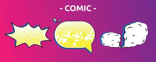 Emotions for comics speech bubble template. For cartoons and speech bubble vector