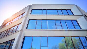 Modern elements in contemporary architecture.. Architectural details of a modern apartment building. photo