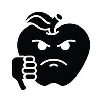 Disgusted emoji design, customizable unique vector