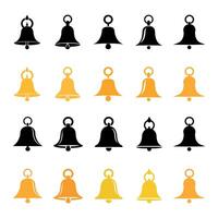 Set of Bell Notification icons. illustration in flat style vector