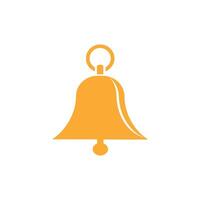 Bell icon on white background. illustration in trendy flat style vector