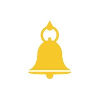 Bell icon on white background. illustration in trendy flat style vector