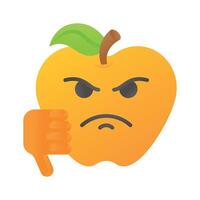 disgustado emoji diseño, personalizable único vector