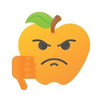 Disgusted emoji design, customizable unique vector