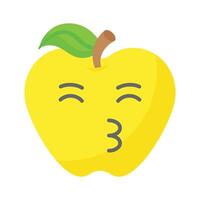 besos emoji diseño, Listo a utilizar icono vector