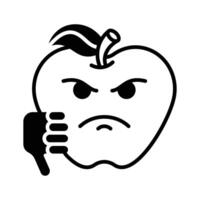 Disgusted emoji design, customizable unique vector