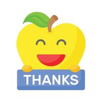Grab this carefully crafted icon of thanks emoji, ready for premium use vector