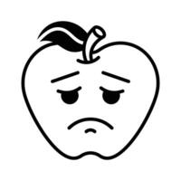 Get your hands on perfectly designed sad emoji icon, customizable vector