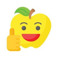 Thumb up, like emoji design, easy to use and download vector