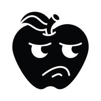 Disgusted emoji design, customizable unique vector