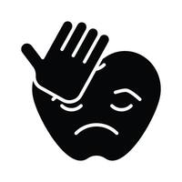 obtener esta increíble icono de carapalm emojis, triste expresiones emoji vector