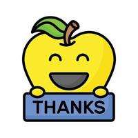 Grab this carefully crafted icon of thanks emoji, ready for premium use vector