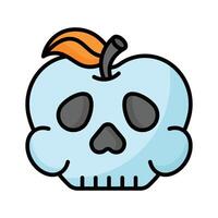 Skull design, spooky icon in modern style vector