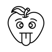 Visually perfect dumb emoji icon design, easy to use and download vector