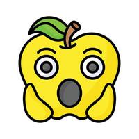 Oh My God expression emoji design, editable vector
