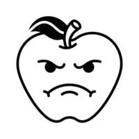 Have a look at this amazing icon of angry emoji, premium vector