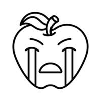 Get this amazing crying emoji design, customizable vector