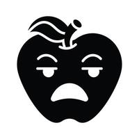 Irritated emoji design, ready to use and download premium vector
