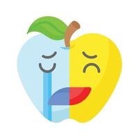 contento triste sentimientos emoji icono, Listo a utilizar diseño vector