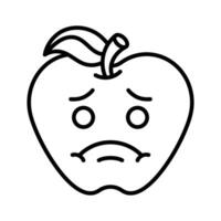Creative icon of sick emoji, ready to use in website and mobile apps vector