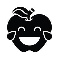 An edible icon of laughing emoji, easy to use and download vector