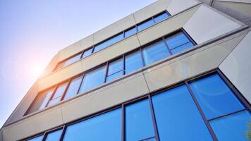 Modern elements in contemporary architecture.. Architectural details of a modern apartment building. photo