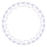 ornamental flower on round frame on background png