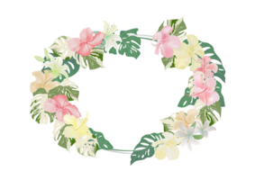 ornamental decorative flower frame banner on background png