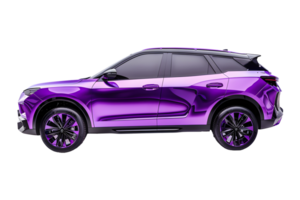 Purple Premium Family SUV Car Isolated on Transparent Background png