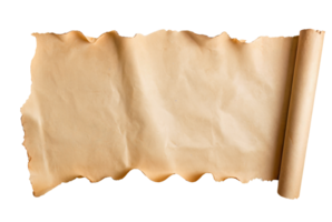 tömma skrolla av pergament, transparent bakgrund png