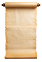 leeren scrollen von Pergament, transparent Hintergrund png